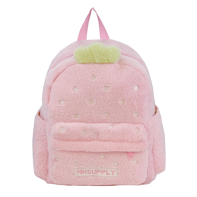 Plush Strawberry Classic Solid - Fashion Backpack Women ulasan dan harga